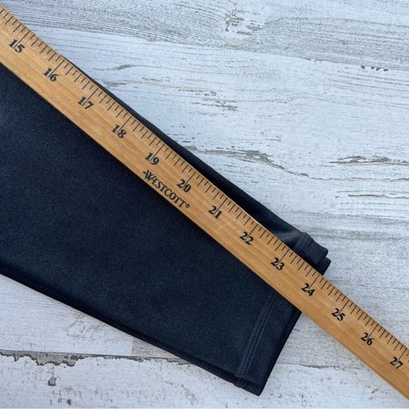 Athleta Inclination Moto tight Women’s Size Small Black‎ Metallic Pullon Style - Picture 16 of 17